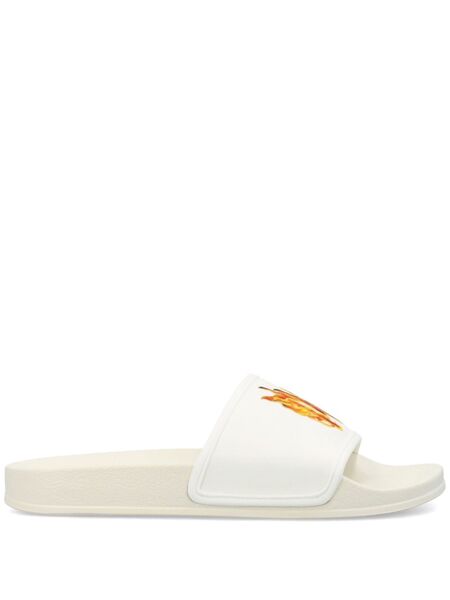 Palm Angels Pa Monogram Pool Slides - Neutrals 