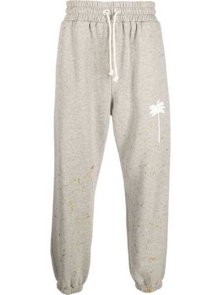  Palm Angels Paint Splatter Track Pants - Grey 