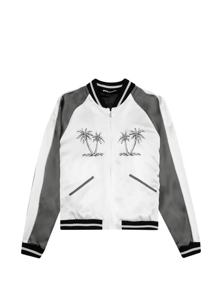  Palm Angels Palm Tree Embroidered Jacket - White 