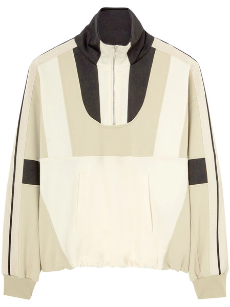  Palm Angels Panelled Half-zip Jacket - Neutrals 