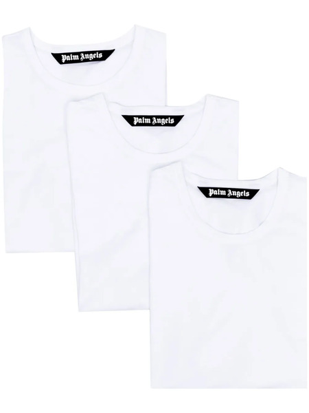  Palm Angels Plain Stretch-cotton T-shirt - Black 