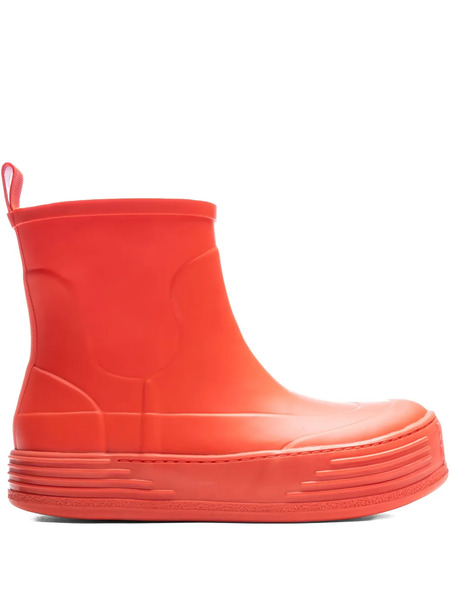  Palm Angels Platform Rubber Boots - Orange 