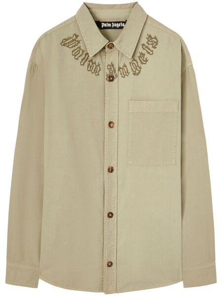  Palm Angels Printed Shirt - Neutrals 