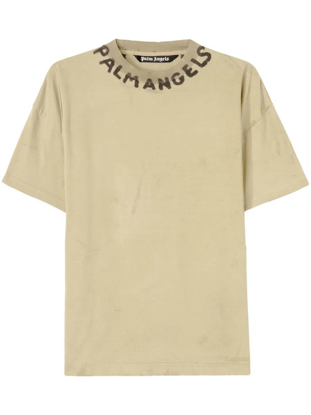  Palm Angels Seasonal Logo T-shirt - Brown 