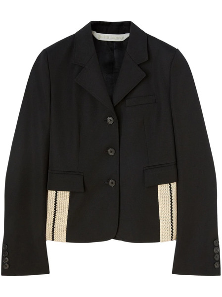  Palm Angels Side-embellished Fitted Blazer - Black 
