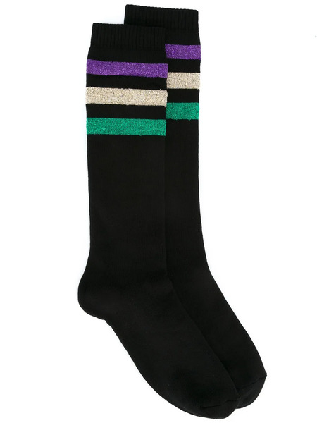  Palm Angels Striped Socks - Black 