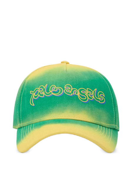  Palm Angels Tie Dye Logo Baseball Cap - Green 