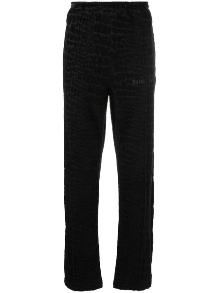  Palm Angels Velour-effect Track Pants - Black 