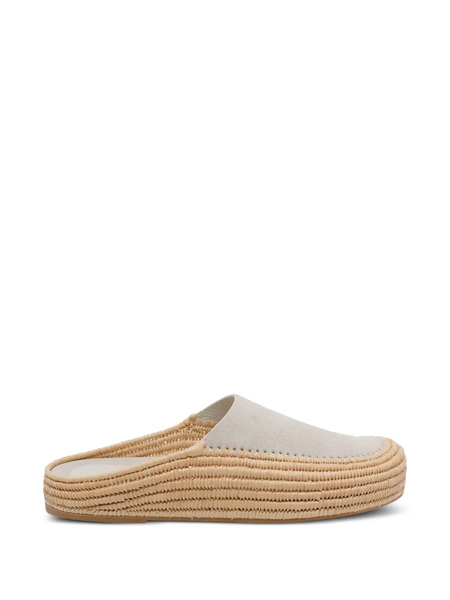  Paloma Barceló Deba Sabot Round-toe Mules - Neutrals 