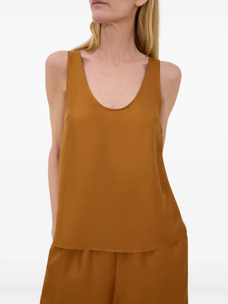  Paloma Wool Scoop-neck Sleeveless Top - Brown 