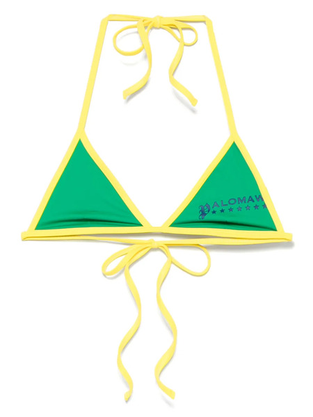  Paloma Wool Triangle-cup Bikini Top - Green 