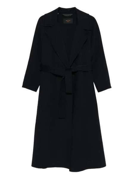  Paltò Paola Belted Wrap Coat - Blue 