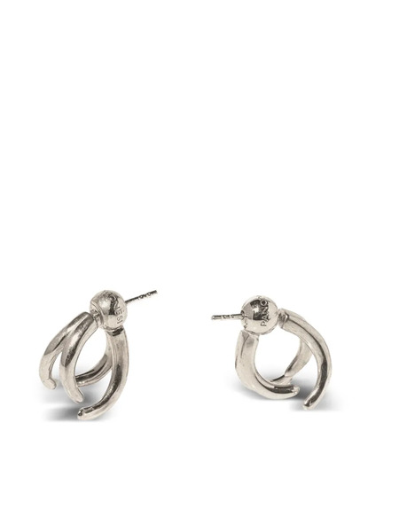  Panconesi Curved Earrings - Silver 