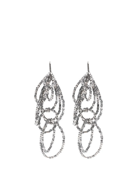  Panicale Beaded Earrings - Grey 