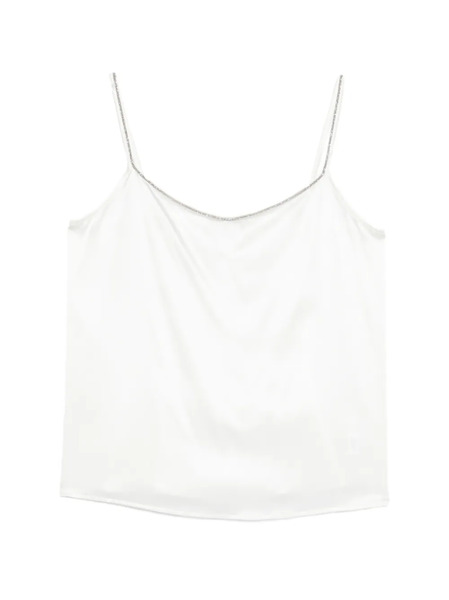 Panicale Beaded-strap Top - White 