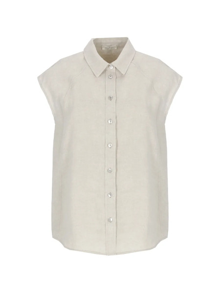  Panicale Lace-panel Shirt - Neutrals 