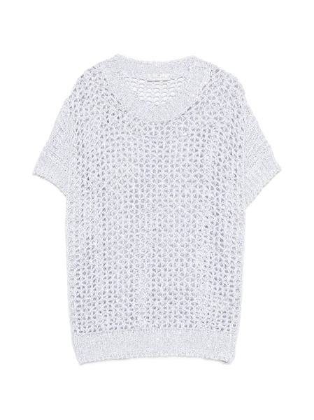  Panicale Open-knit T-shirt - Grey 