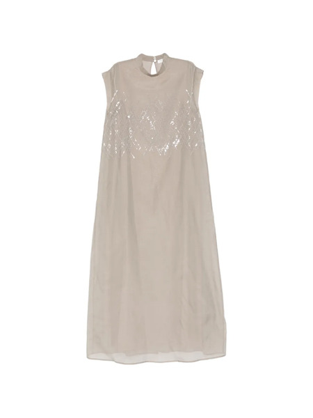  Panicale Sequin-embellished Maxi Dress - Neutrals 