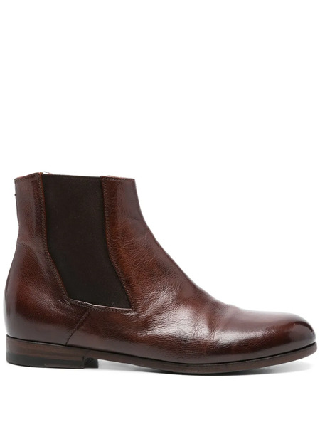  Pantanetti Leather Ankle Boots - Brown 