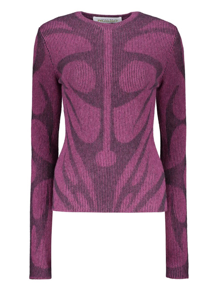  Paolina Russo Virgin Wool Sweater - Purple 