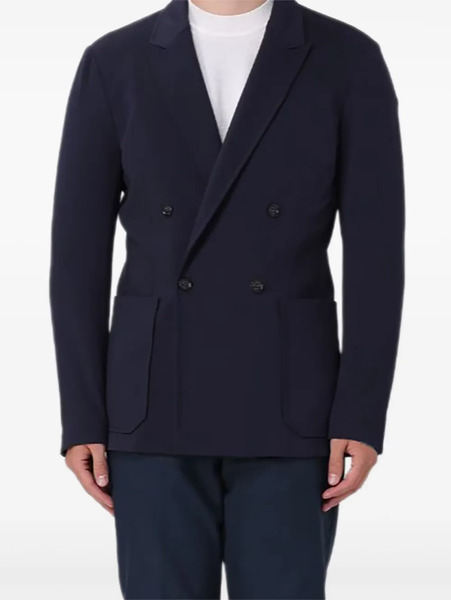  Paolo Pecora Double-breasted Blazer - Blue 