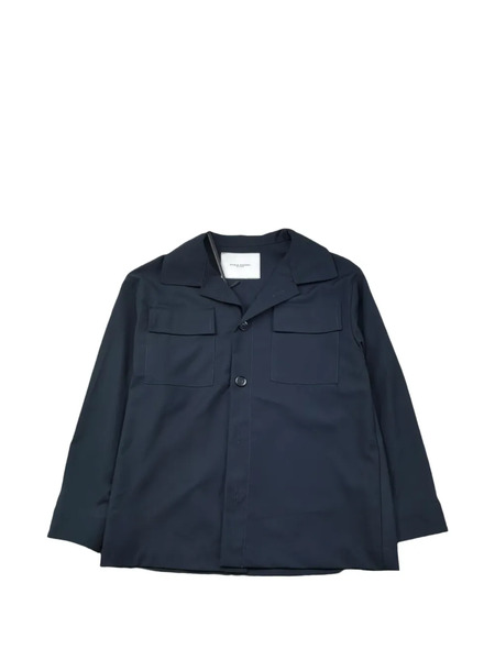  Paolo Pecora Kids Button Flap Jacket - Blue 