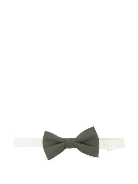  Paolo Pecora Kids Plain Bow Tie - Green 