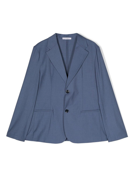  Paolo Pecora Kids Single-breasted Blazer - Blue 