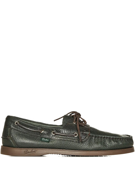  Paraboot Leather Boat Shoes - Brown 