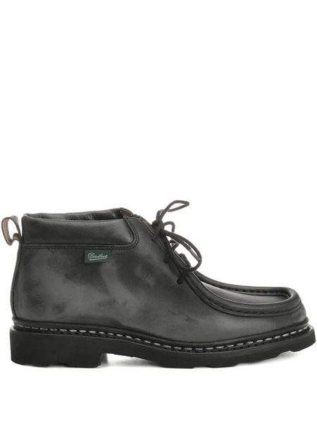  Paraboot Leather Lace-up Ankle Boots - Black 
