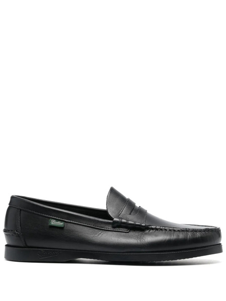  Paraboot Leather Penny Loafers - Black 