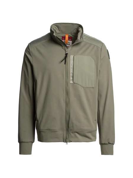  Parajumpers Douglas Quilted-panel Zip-up Sweatshirt - Green 