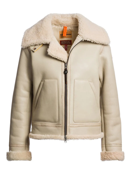 Parajumpers Gialean Shearling-collar Zip Jacket - Neutrals 