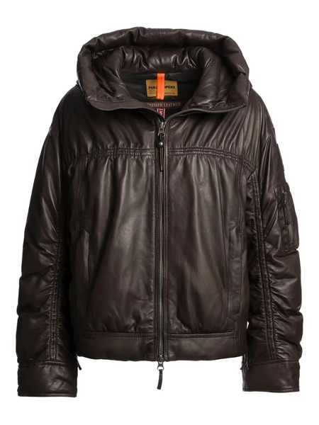  Parajumpers Gracia Leather Jacket - Brown 