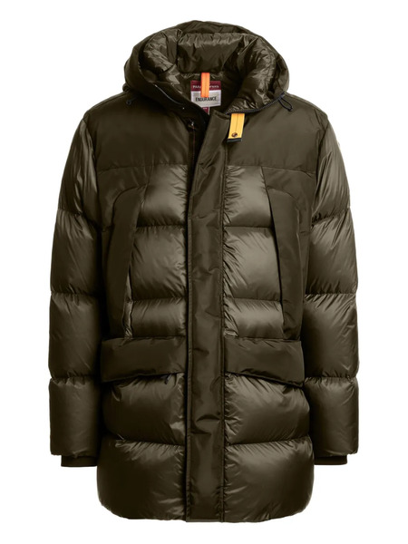  Parajumpers Hooded Quilted Coat - Green 