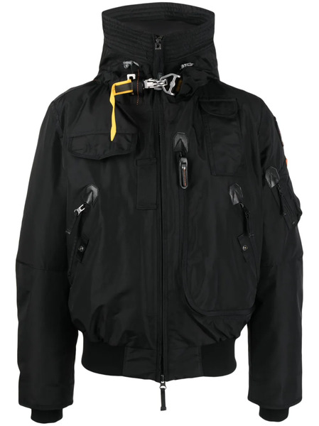  Parajumpers Logo-patch Hooded Jacket - Black 
