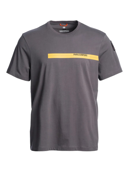  Parajumpers Logo-stripe Patch T-shirt - Grey 