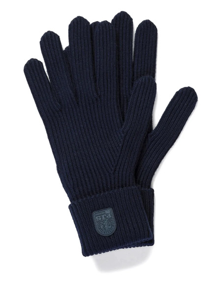  Parajumpers Ribbed Logo-patch Gloves - Blue 