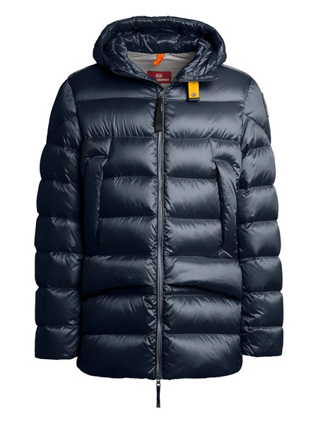  Parajumpers Rolph Hooded Quilted Puffer Jacket - Blue 