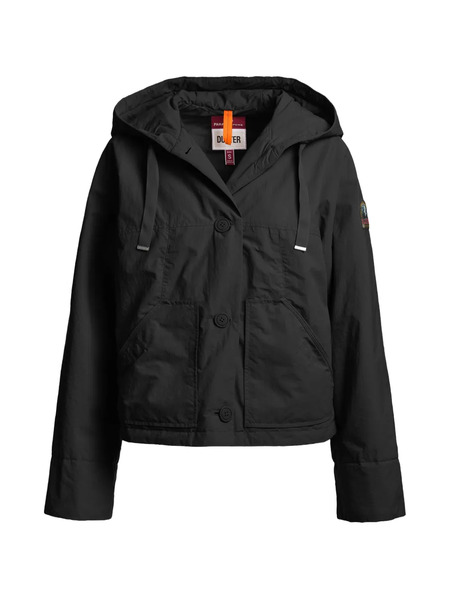  Parajumpers Rosemary Hooded Button-down Jacket - Black 