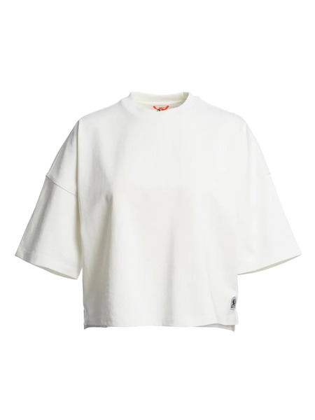  Parajumpers Short-sleeve Logo-patch Top - White 