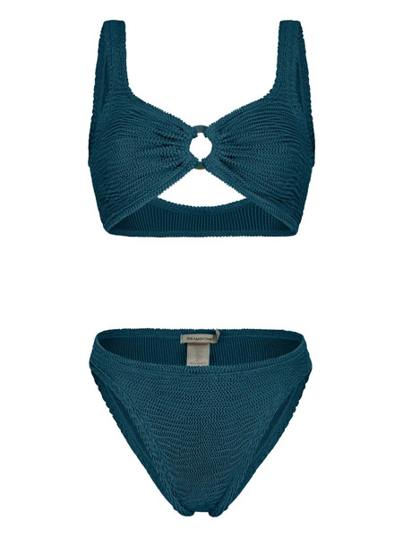  Paramidonna Irina Textured Ring Bikini Set - Blue 