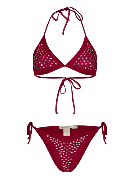  Paramidonna Livia Swarovsky Crystal-embellished Bikini - Red 