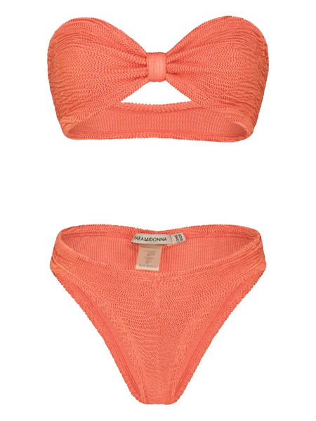  Paramidonna Lucy Knot Two Piece Swimsuit - Orange 