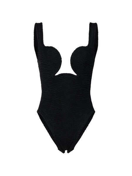  Paramidonna Luisa Textured Swimsuit - Black 