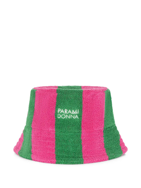  Paramidonna Striped Bucket Hat - Pink 