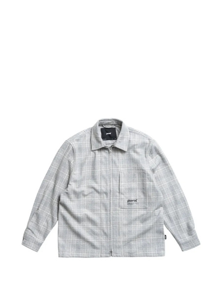  Parel Samara Checked Zip Shirt - Grey 