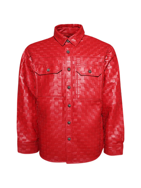  Paris Laundry Woven Pocket Overshirt - Red 