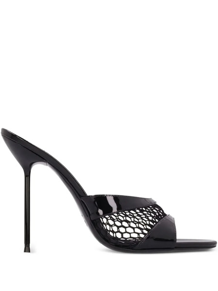  Paris Texas Lidia Mesh Mules - Black 