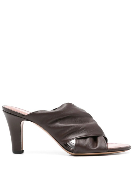  Paris Texas Maria Leather Mules - Brown 